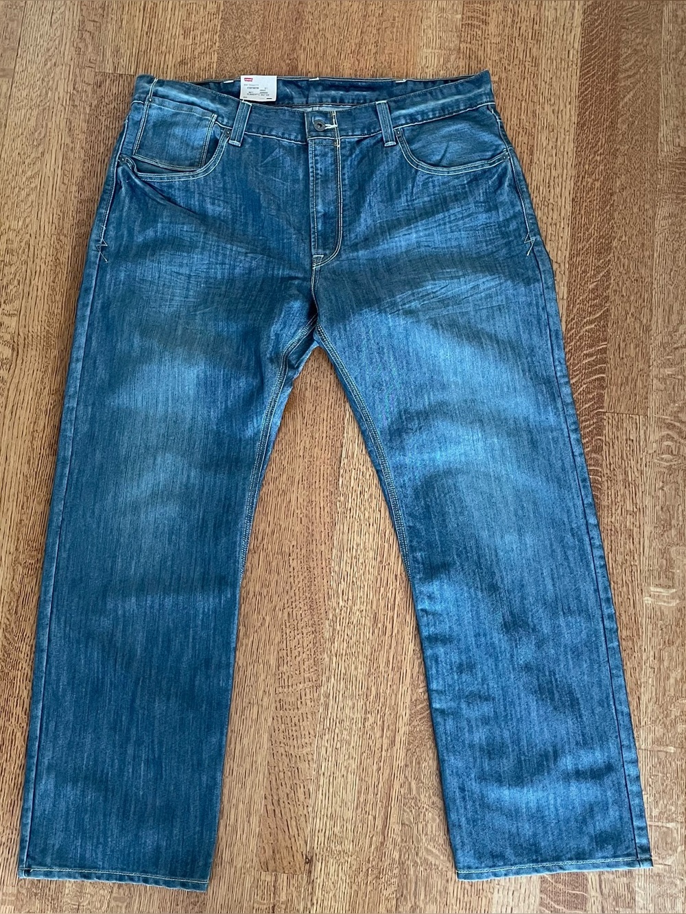 NWT Levi’s Men’s 514 Straight Slim Fit Blue Jeans Slim 40x30 Button-Flap Pockets
